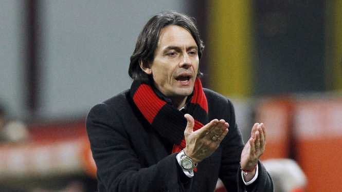 Pelatih AC Milan Filippo Inzaghi