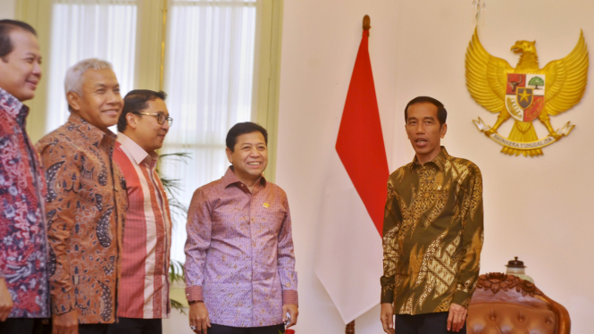 Presiden Jokowi Bertemu Pimpinan DPR.