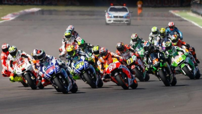 Rombongan pembalap MotoGP