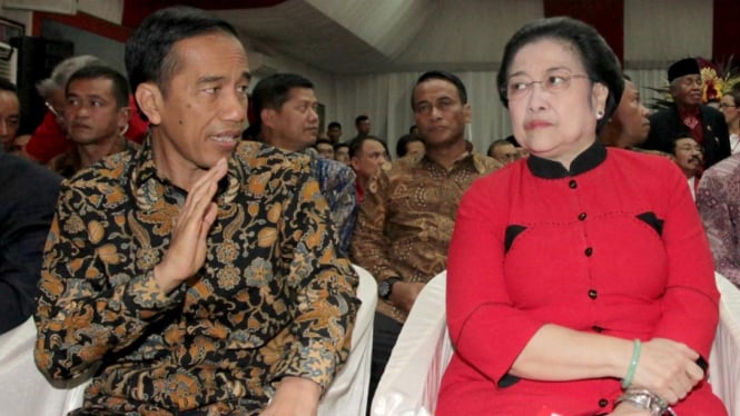 Presiden Joko Widodo dan Megawati Sukarnoputri