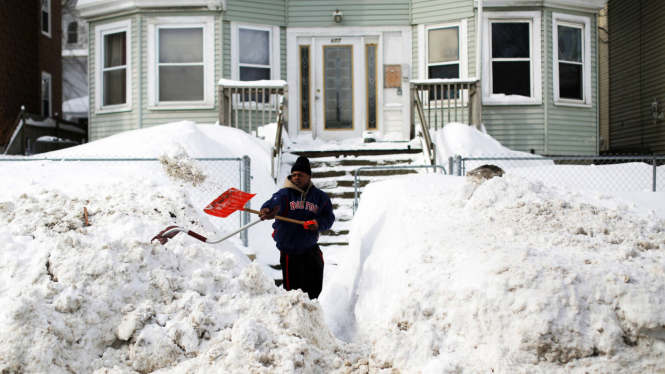 badai salju di Massachusetts, AS