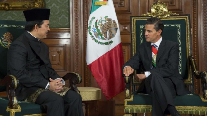 Dubes RI Yusra Khan bertemu Presiden Meksiko Enrique Pena Nieto