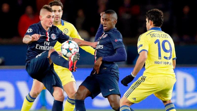 Laga 16 besar Liga Champions antara PSG dan Chelsea