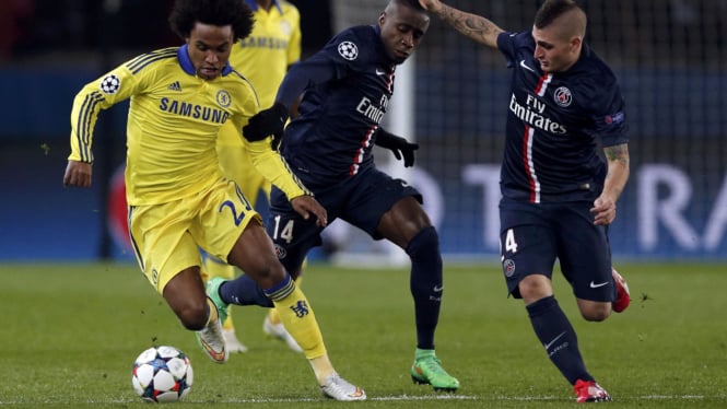 Paris Saint Germain vs Chelsea di Babak 16 Besar Liga Champions