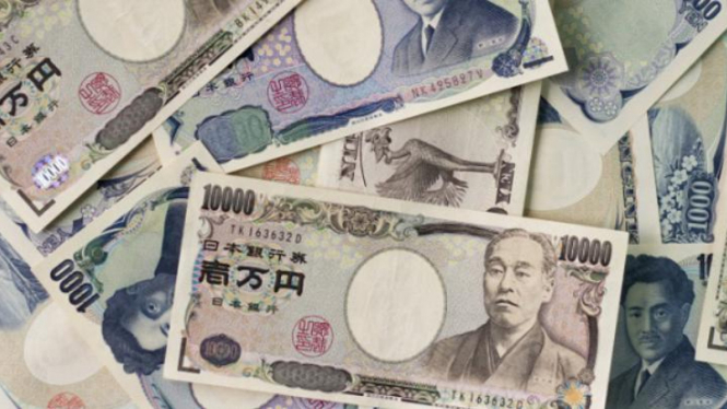 Ilustrasi mata uang Jepang