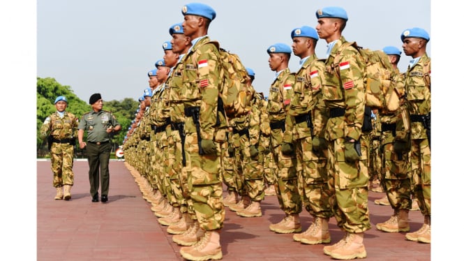 keberangkatan prajurit tni ke darfur