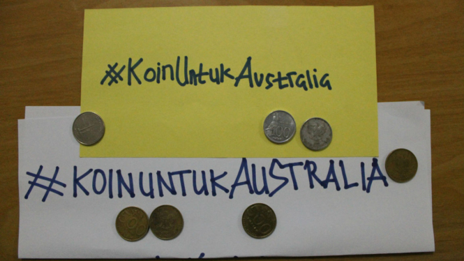 Aksi koin untuk Australia di Aceh