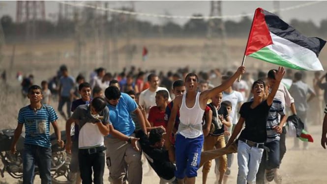 Peringatan intifada di Palestina