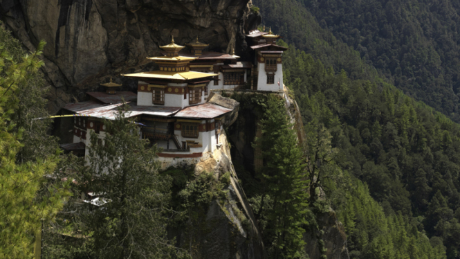 Taktsang atau Tigers Nest Monastery di Bhutan