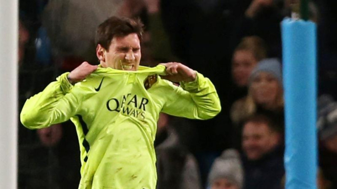 Reaksi Lionel Messi usai gagal eksekusi penalti