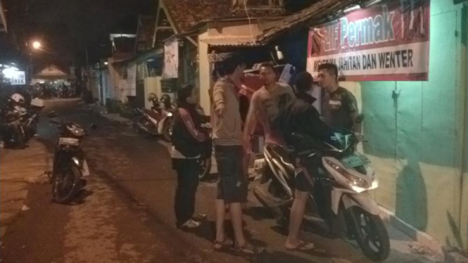 Lokasi pembantaian orang bercelurit di Surabaya, Rabu (25/2/2015)