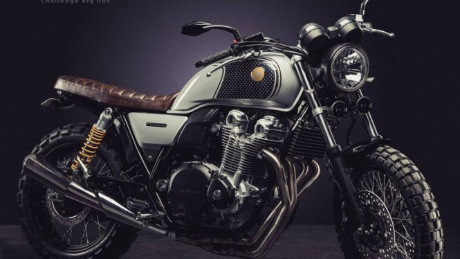 Honda CB1100X dimodifikasi menjadi bentuk scrambler