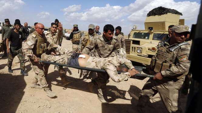 Pasukan Irak dan Syiah Bertempur Hadapi ISIS