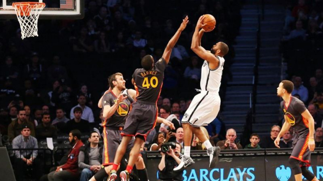 Pertandingan NBA antara Brooklyn Nets dan Golden State Warriors