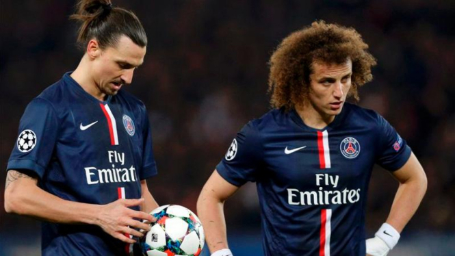 Pemain Paris Saint-Germain, Zlatan Ibrahimovic dan David Luiz