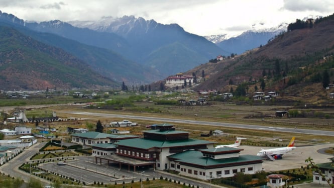 Bandara Paro, Himalaya, Bhutan