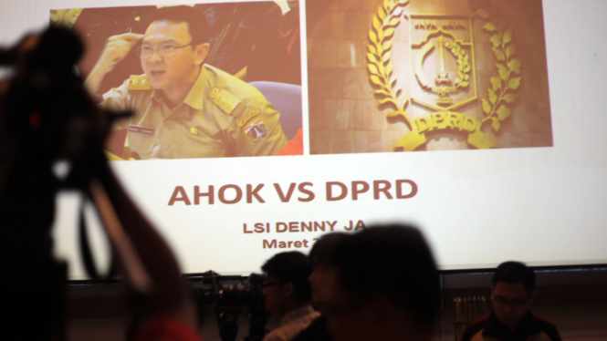 Survei LSI Ahok vs DPRD
