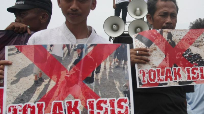 Aksi demo tolak ISIS yang digelar di Indonesia