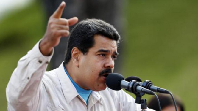 Presiden Venezuela Nicolas Maduro. Venezuela kini sedang dilanda krisis dan desakan agar Maduro mundur makin menguat.