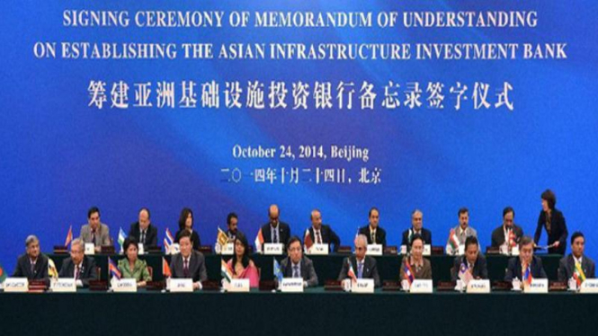 Penandatanganan kesepakatan Asian Infrastructure Investment Bank