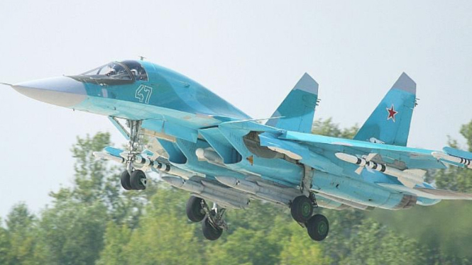 Jet tempur Sukhoi-34.