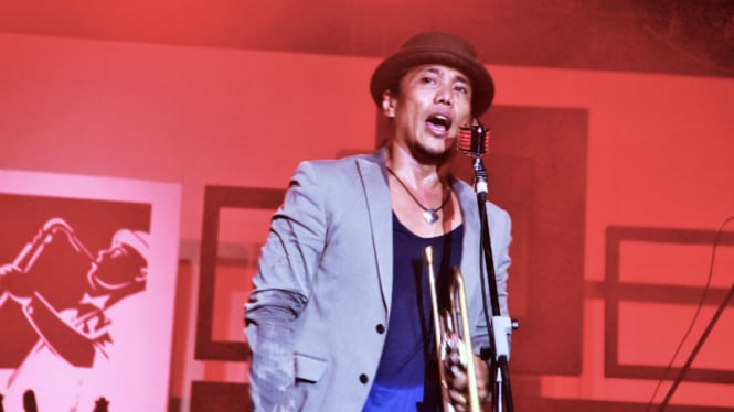 Aksi Rio Sidik di Java Jazz Festival 2015