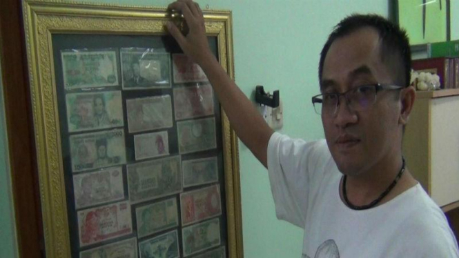 Eko Nur Cahyadi kolektor uang kertas kuno