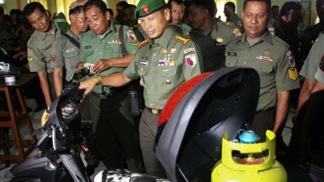 Korem Surabaya Modifikasi Motor Berbahan Bakar Gas