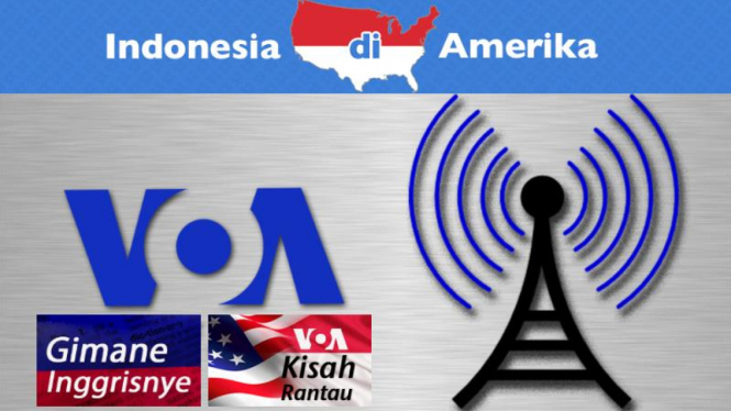 Ilustrasi Radio VoA Siaran Indonesia
