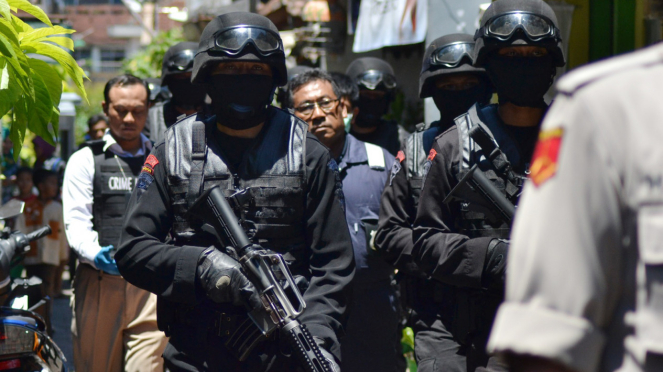 O Densus Policial conta com 88 policiais antiterroristas.