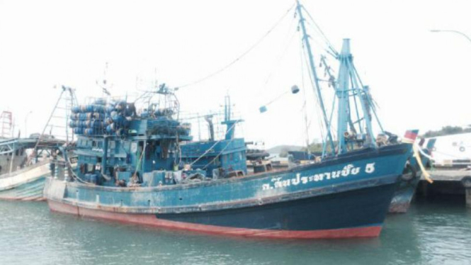 Kapal penangkap ikan asal Vietnam ditangkap