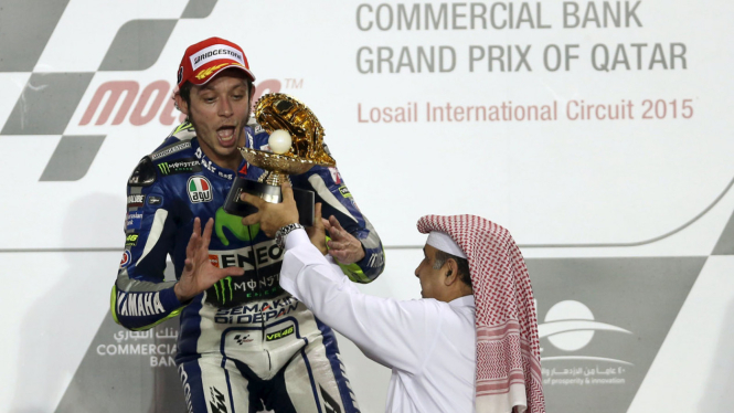 Valentino Rossi Juarai MotoGP Qatar