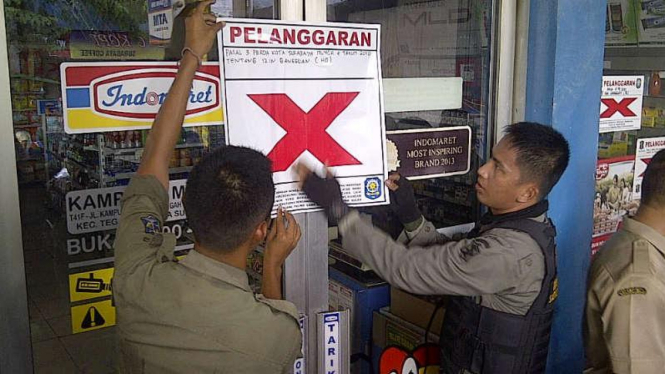 Ratusan Minimarket Bodong di Surabaya Ditutup