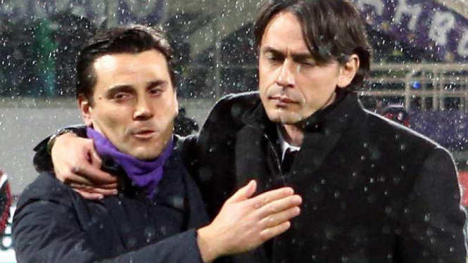 Filippo Inzaghi dan Vicenzo Montella