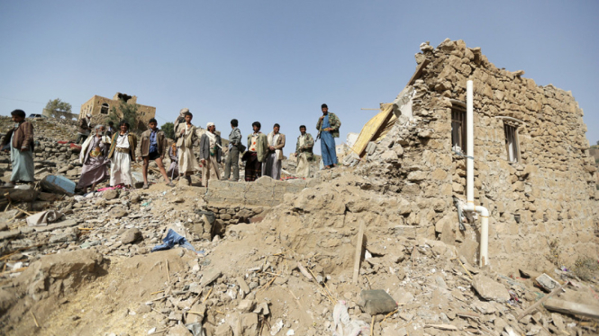 Serangan Udara Saudi Hancurkan Rumah Warga di Yaman