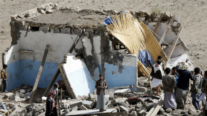 Serangan Udara Saudi Hancurkan Rumah Warga di Yaman