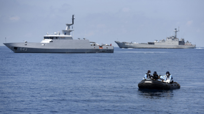 Kapal patroli Koarmabar TNI AL. Foto ilustrasi