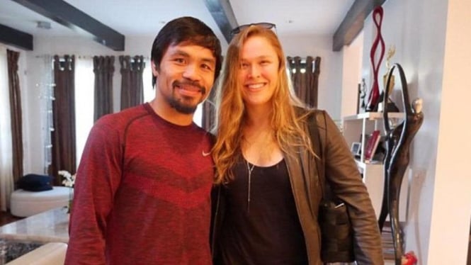 Manny Pacquiao denagan Ronda Rousey