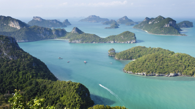 Ko angthkong tropical marine park di Thailand