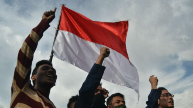 BEM Malang Raya melakukan unjuk rasa 