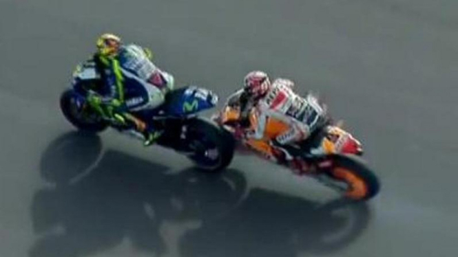 Duel antara Rossi dan Marquez