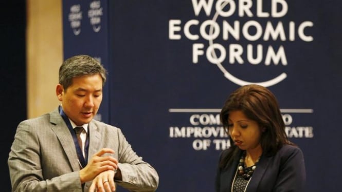 Peserta Forum Ekonomi Dunia untuk Asia Timur di Jakarta