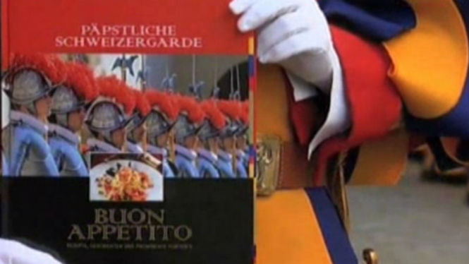 Buku resep makanan Paus Vatikan.