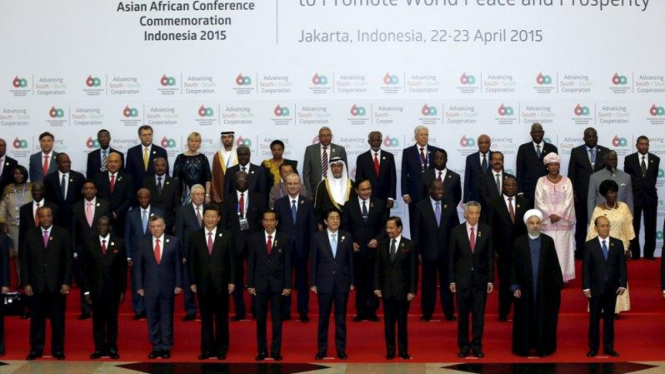 Para pemimpin KTT Peringatan 60 Tahun Konferensi Asia Afrika