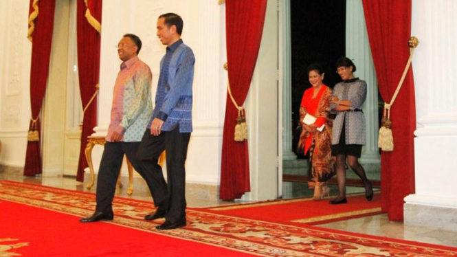Presiden Madagaskar Hery Rajaonarimampianina dan Presiden Joko Widodo