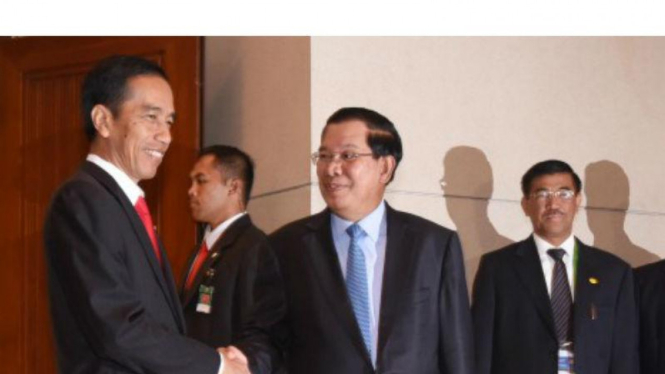 Presiden Joko Widodo dan PM Kamboja Samdech Hun Sen