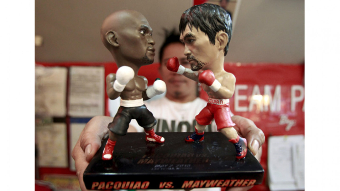 Miniatur Jelang Laga Pacquiao vs Mayweather
