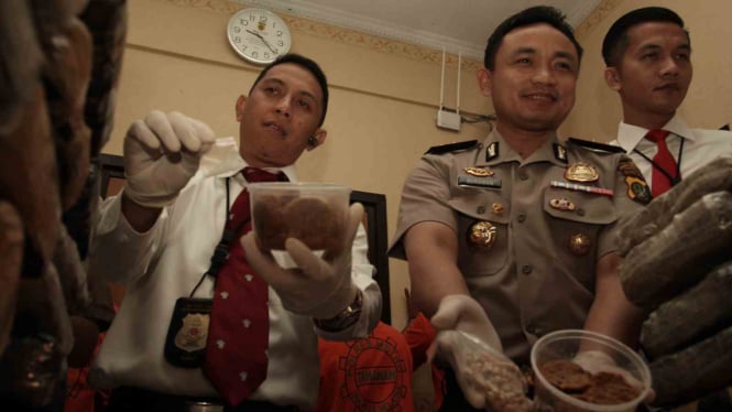 Rilis Pengungkapan Kasus Cookies Rasa Ganja di Polres Jakarta Selatan