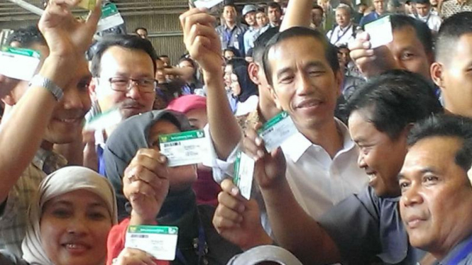 Jokowi bersama buruh