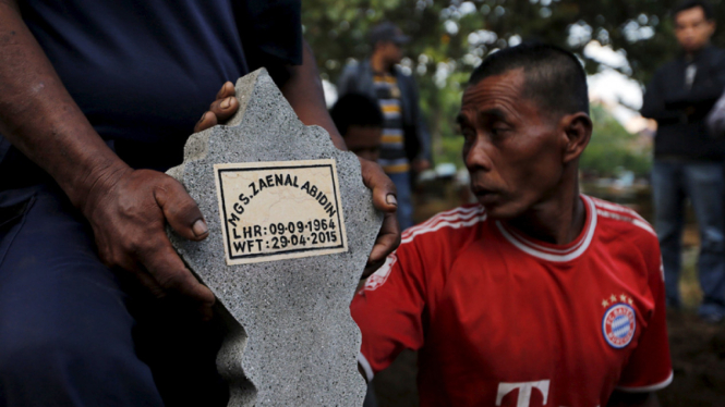 pemakaman salah satu terpidana hukuman mati asal indonesia